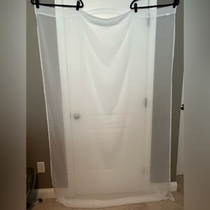 2 Sheer Curtain Panels